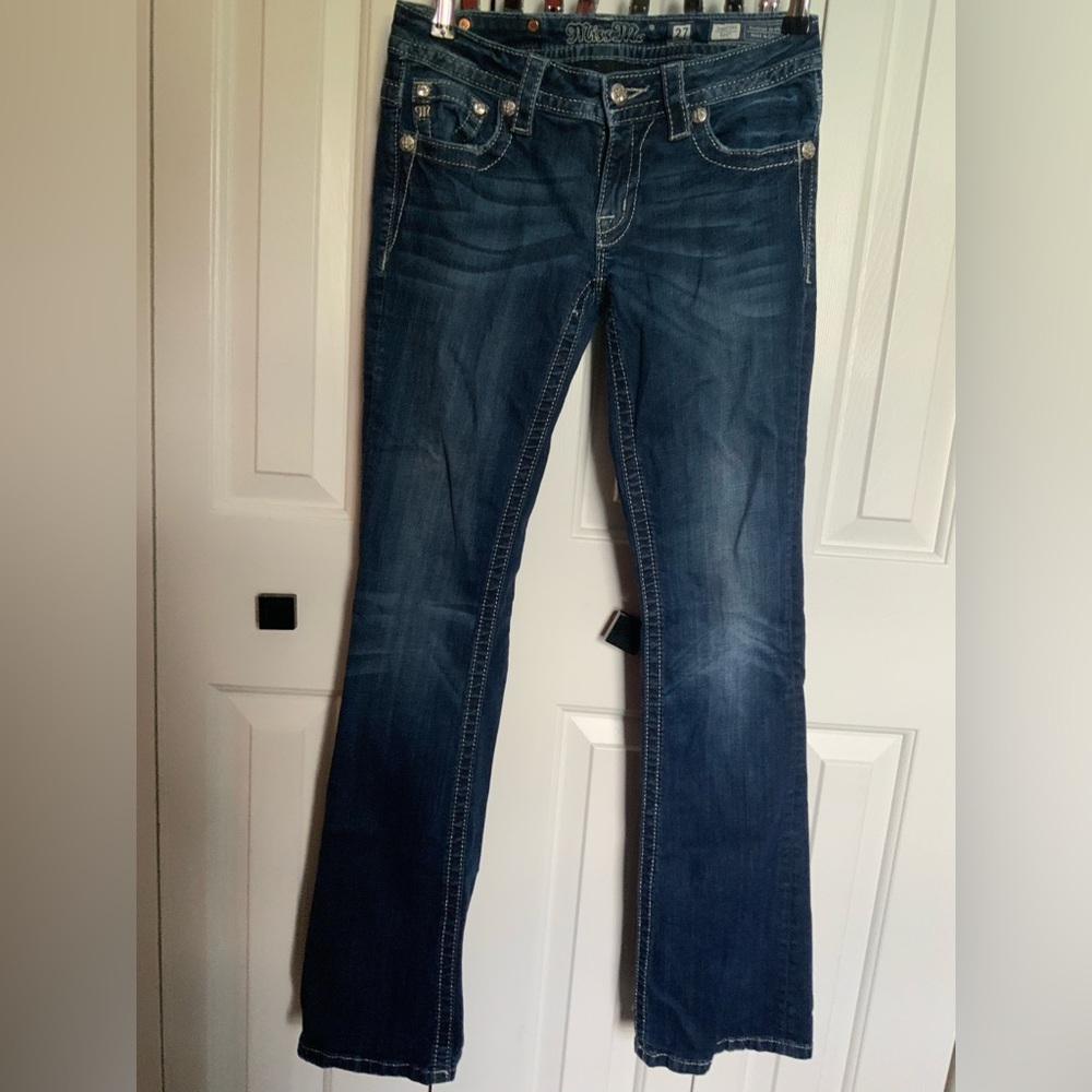 Miss Me Dark Blue Boot Cut Jeans
